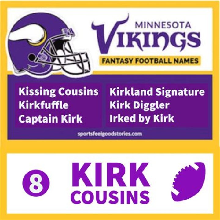 101+ Kirk Cousins Fantasy Names [All-New 2023] ·