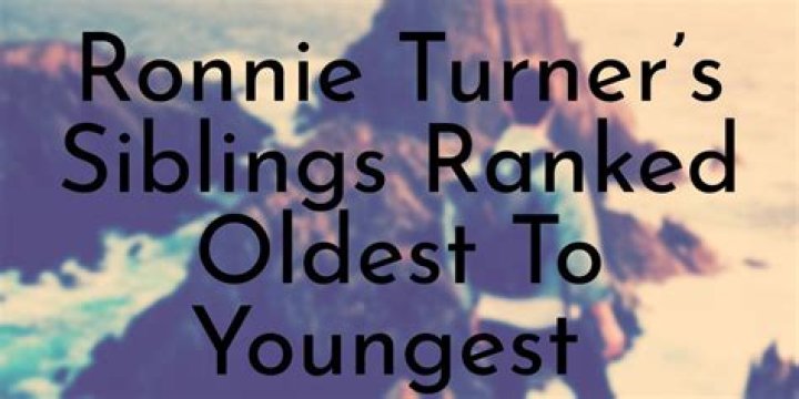 Uncover The Untold Stories Of Ronnie Turner's Siblings