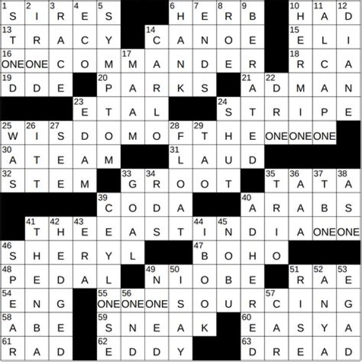 Universal Next time, just listen Crossword Clue